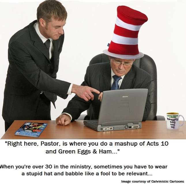 The Pastor in the Hat  (Satire)